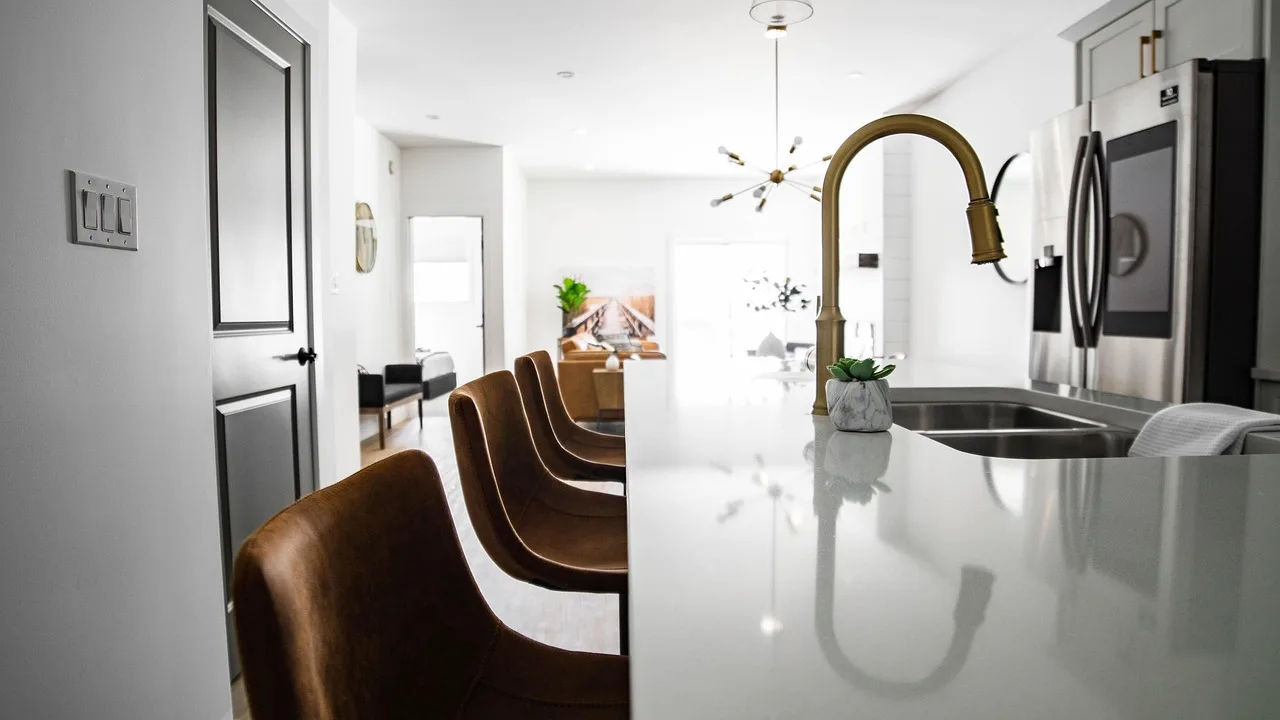 home, kitchen, interior, kitchen island, chairs, furniture, room, interior design, luxurious, modern, house, real estate, property, residential, apartment, kitchen, kitchen, kitchen, kitchen, kitchen, real estate, real estate. Does ADA Apply to Private Homes? Accessible Kitchen Standards Explained