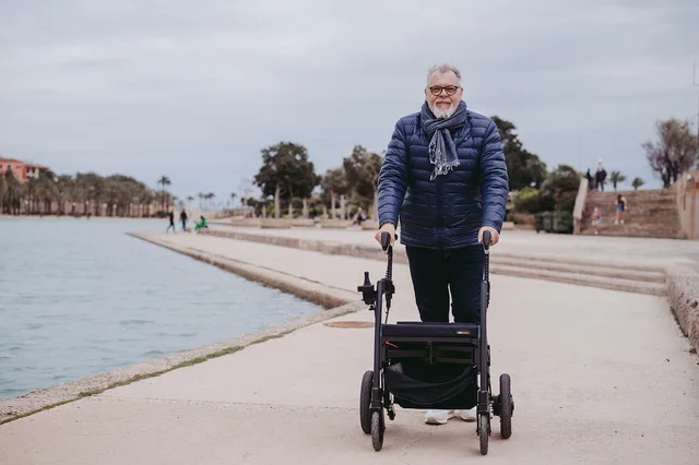 man, rollator, walker, support, aid, device, disability, disabled, fashion, health, healthcare, injured, medical, mobility, modern, rehabilitation, rollz, walking, wheelchair, wheels, elderly. Home mobility equipment reviewed for 2027